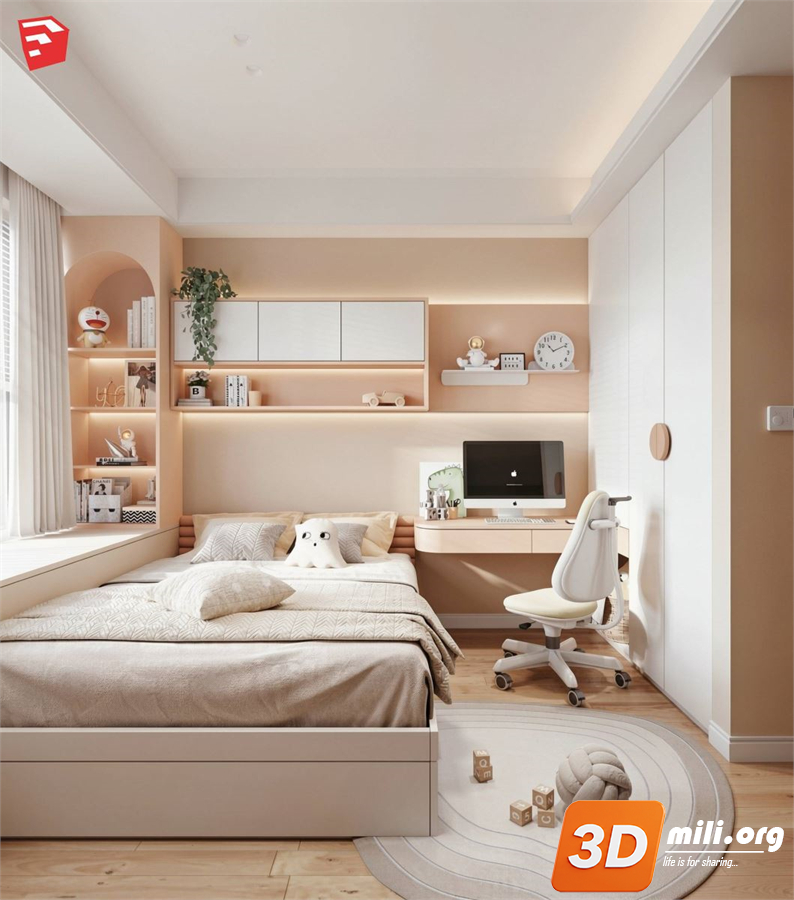 Children Room Scenes Skp FIles 
